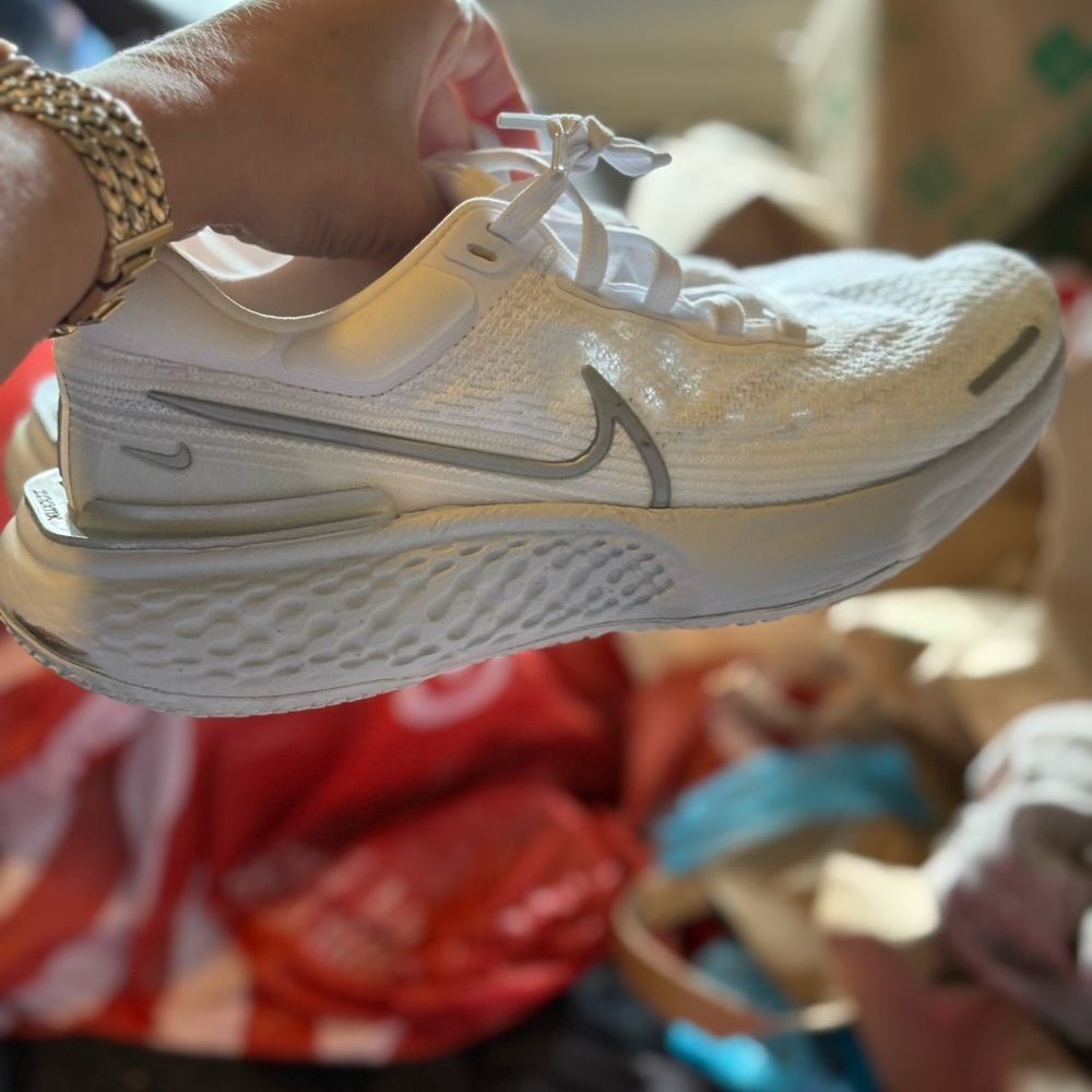 Nike White Sneakers with Cushioned Support